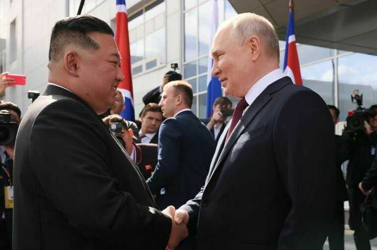 Владимир Путин встретился с Ким Чен Ыном на космодроме Восточный
