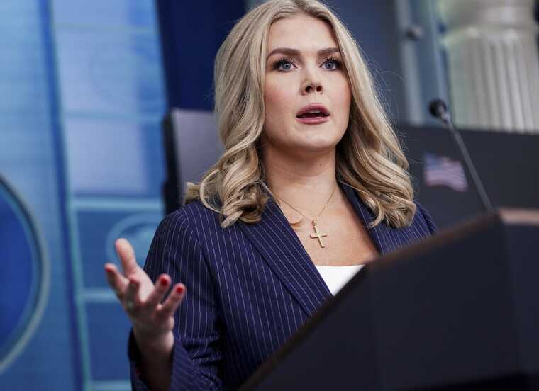 Пресс-секретарь Белого дома Кэролайн Ливитт раскритиковала оппонентов мирного плана США