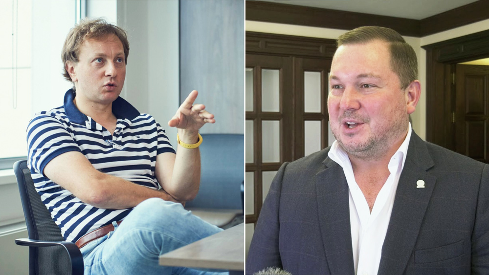 Партнёры Анастасии Ивлеевой по бизнесу Виталиус Паулюс и Алексей Клочков. Фото © sostav.ru, Фото © YouTube / Центросоюз России